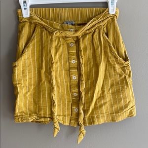 yellow woman skirt
